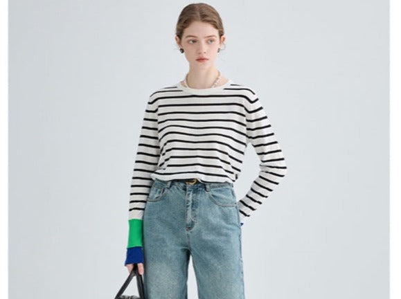 STRIPE LONG-SLEEVED T-SHIRT