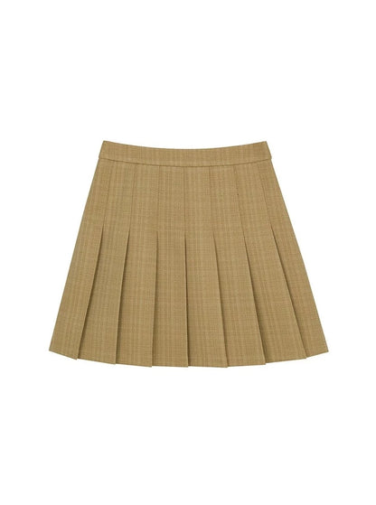 PLEATED A-LINE SKIRT