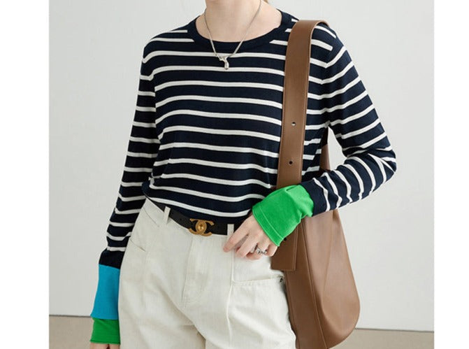 STRIPE LONG-SLEEVED T-SHIRT