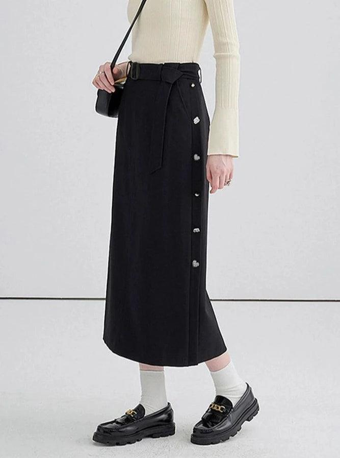 HIGH WAIST LONG SKIRT